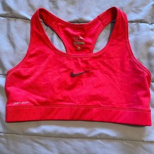 Nike Red Polkadot Sports Bra